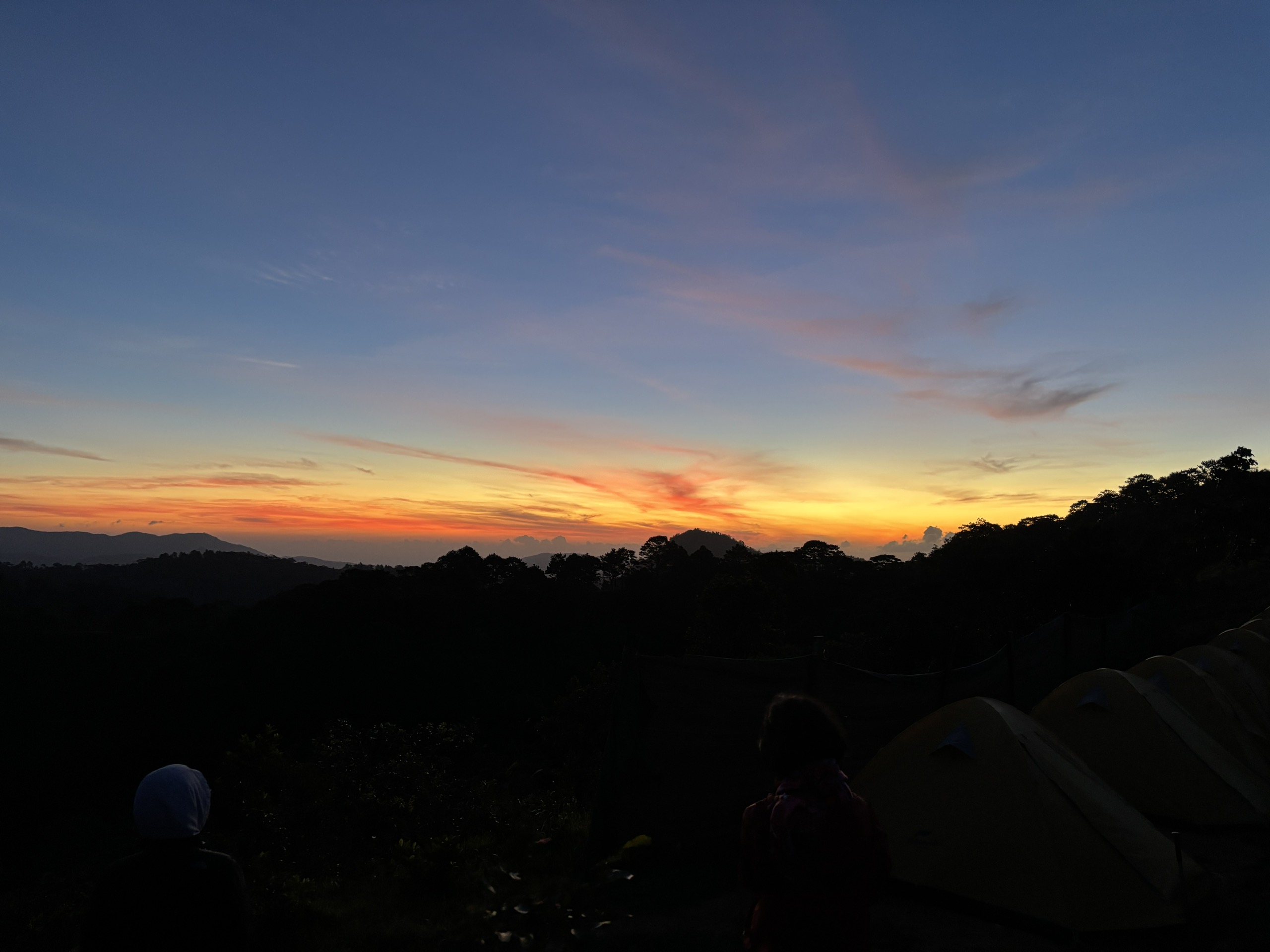 Golden-hour sky over the highlands of Dak Lak